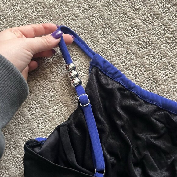 MagicSuit Lisa Draped One Piece Swimsuit Size 12 Blue Tummy Control Slimming - Picture 7 of 11